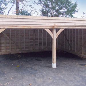 Oak-car-port-installation